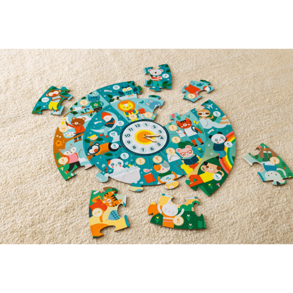 Puzzle suelo: APRENDIENDO LA HORA (PTC712) - Imagen 3