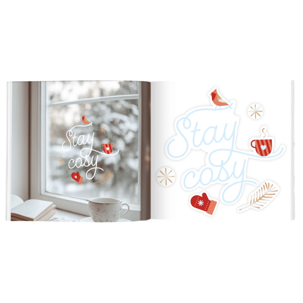 Navidad - Libro de pegatinas de ventana (8) - Imagen 4