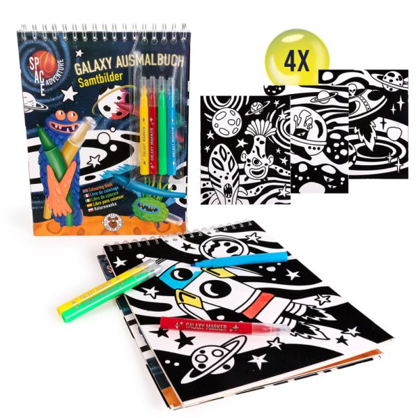 SPACE ADVENTURE Set bloc de dibujos y rotuladores (10) - Imagen 3