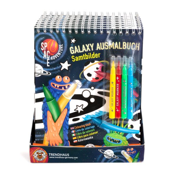 SPACE ADVENTURE Set bloc de dibujos y rotuladores (10)