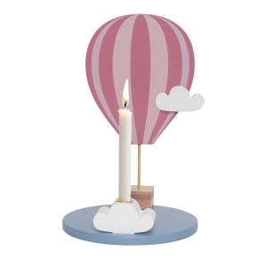 Decoración Cumpleaños Globo aerostático Rosa